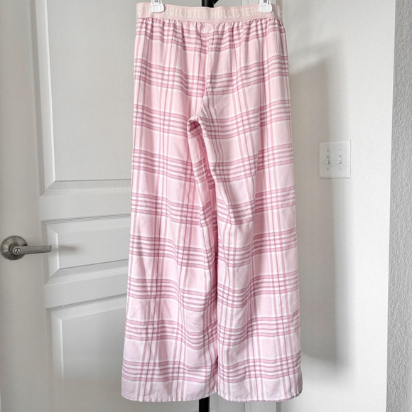 Hollister 24/7 Baggy Flannel Pajama Pants Pink Plaid NWOT - Picture 5 of 12